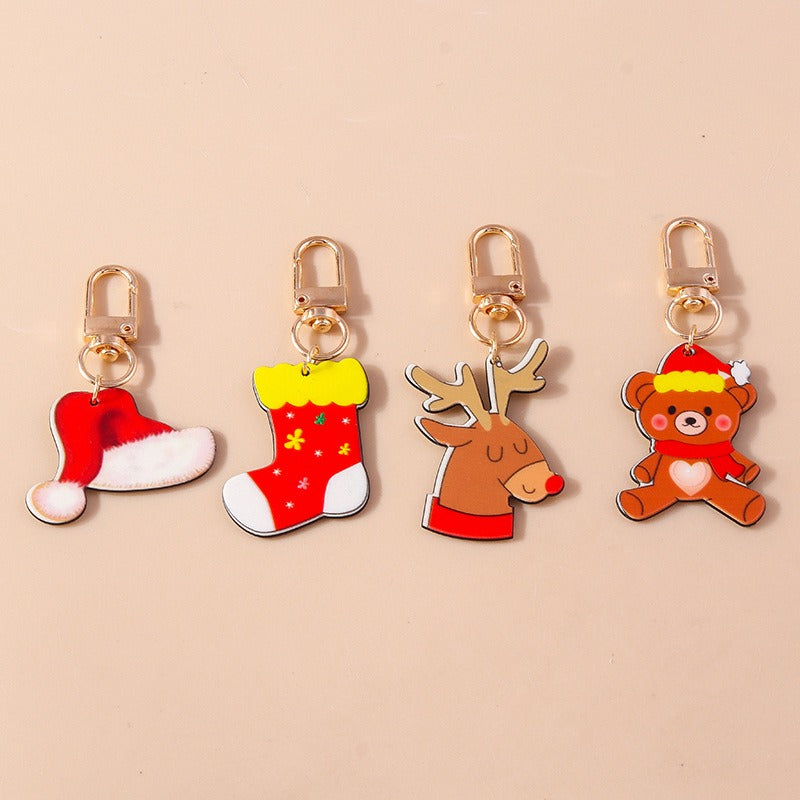 Wholesale Christmas Elk Keychains